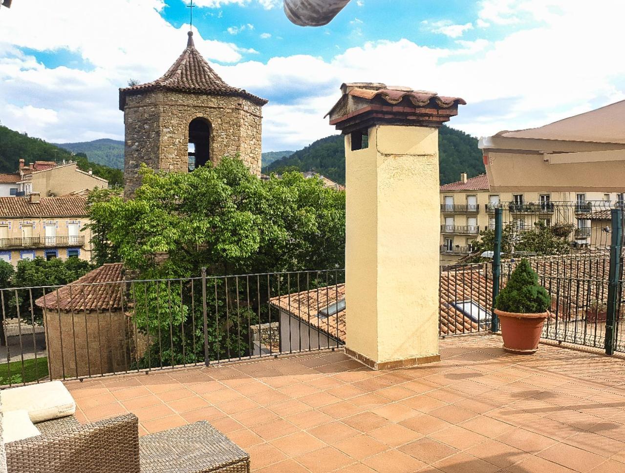 Casa Lola - Terraza Panoramica En El Centro Del Pueblo Διαμέρισμα Sant Joan de les Abadesses Εξωτερικό φωτογραφία